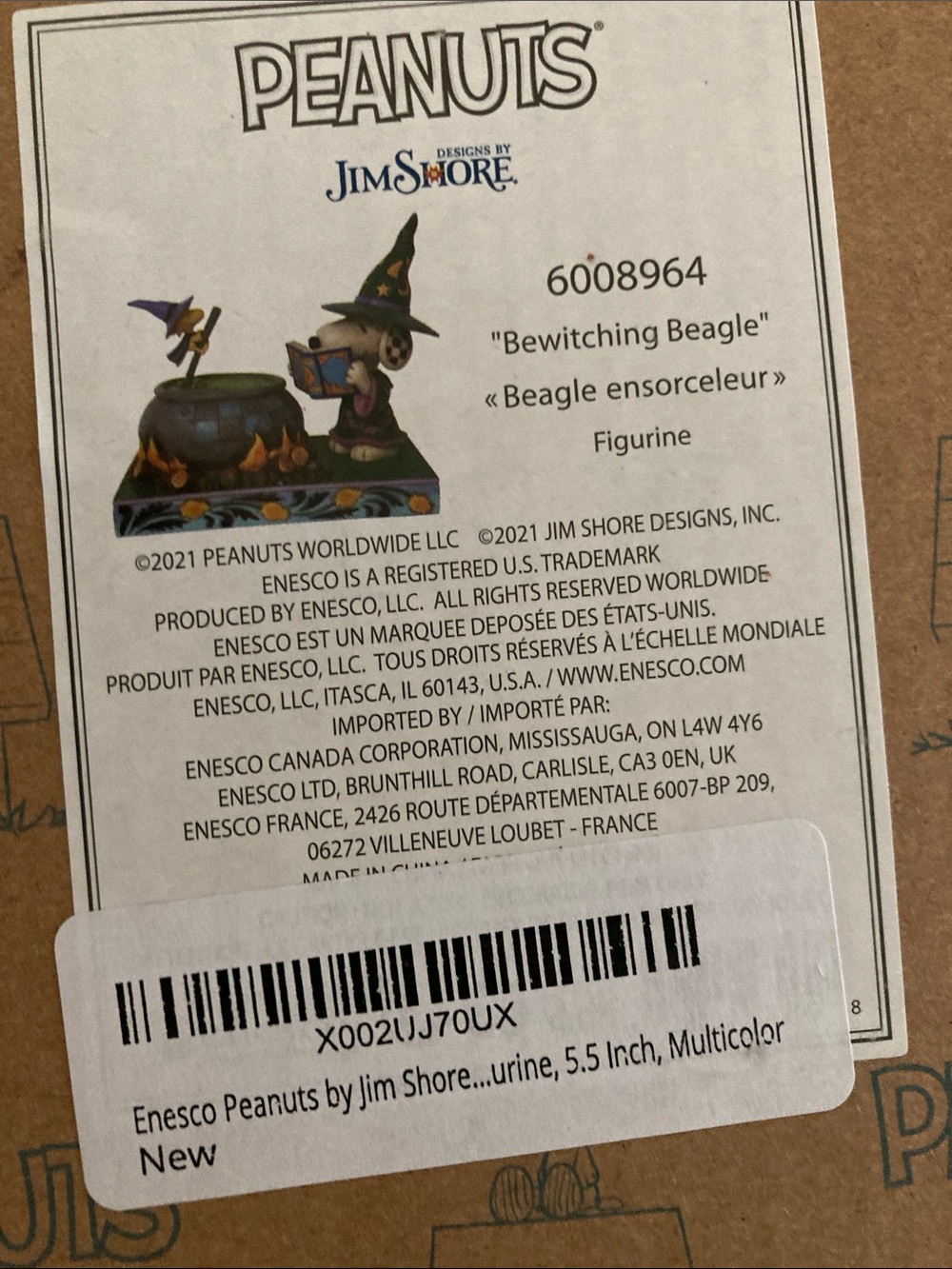 Halloween.  Jim shore bewitching beagle figurine.  New in box with tags - Picture 9 of 9